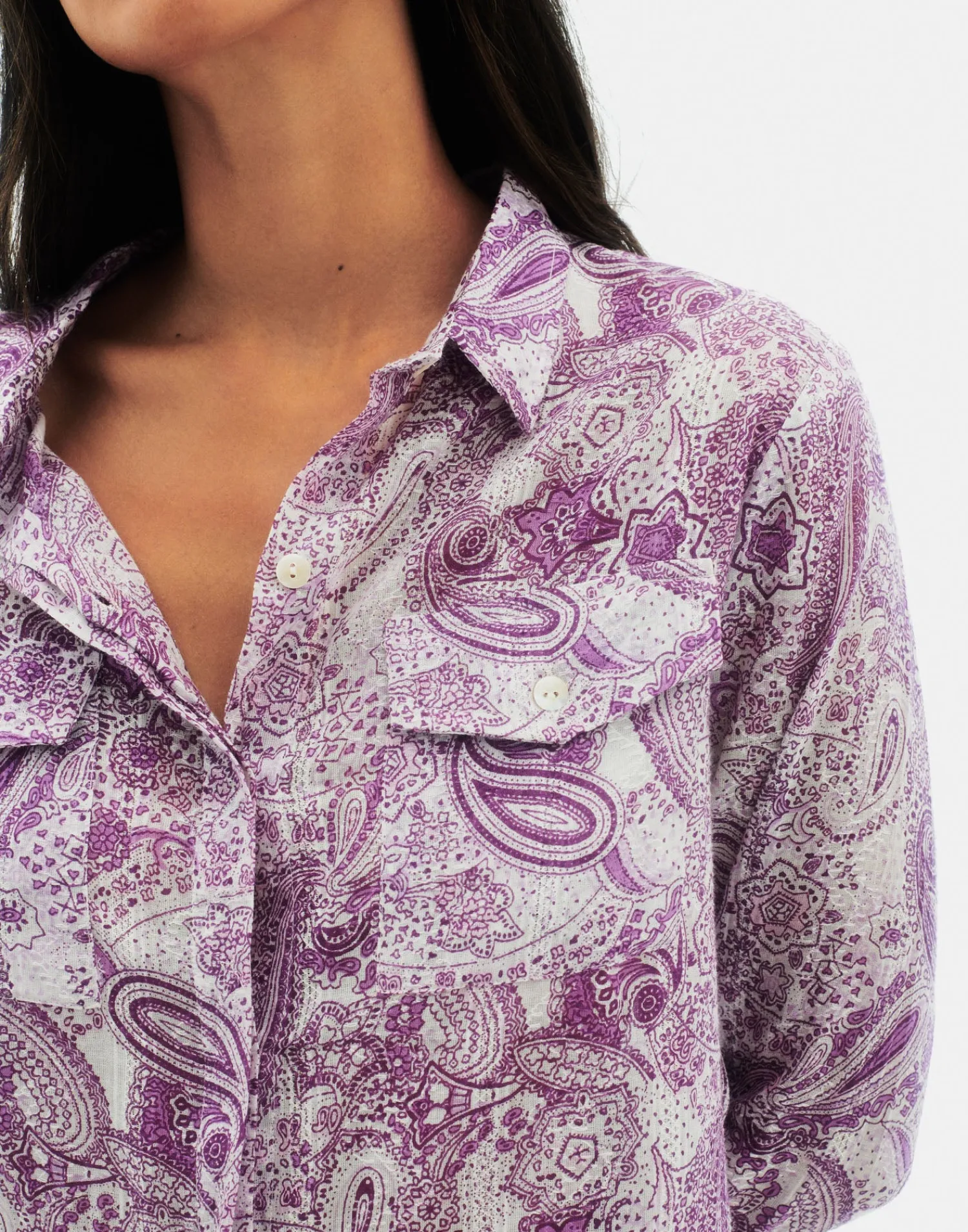 Natura Selection Camisa Dobbi Korba 147743-VIOLET Sale