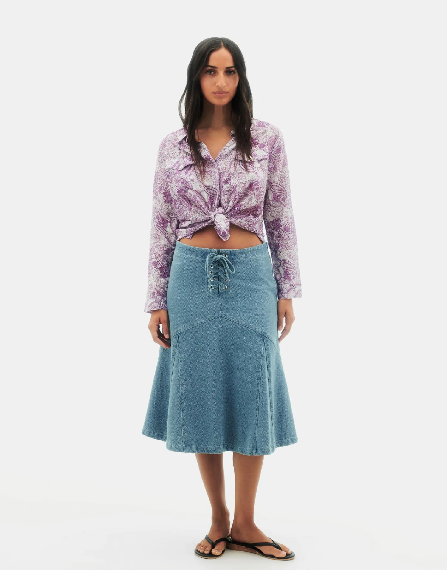 Natura Selection Camisa Dobbi Korba 147743-VIOLET Sale