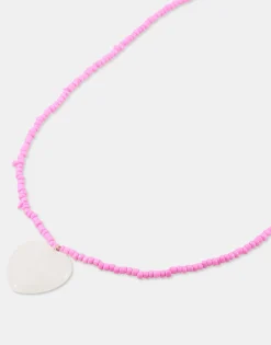 Natura Selection Collar Piedra Corazón 149975-PINK New