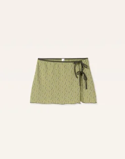 Natura Selection Falda Pareo Print Tejido 145942-GREEN Clearance
