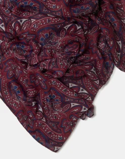 Natura Selection Fular Paisley 150068-BURGUNDY New