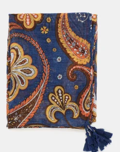 Natura Selection Fular Paisley Grande 147879-ORANGE Clearance