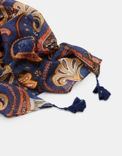 Natura Selection Fular Paisley Grande 147879-ORANGE Clearance