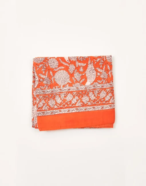 Natura Selection Fular Print Indio 145789-ORANGE Sale