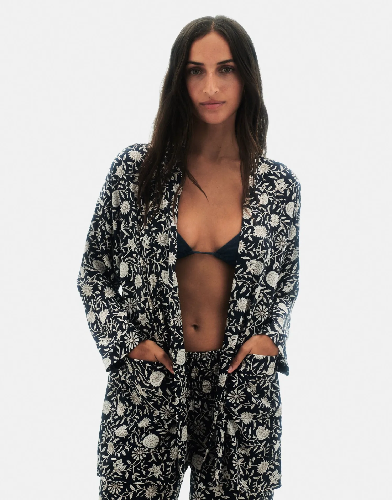 Natura Selection Kimono Softy 149155-NAVYBLUE Discount