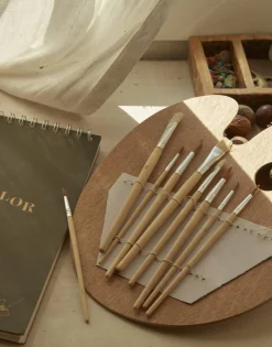 Natura Selection Paleta Con 12 Pinceles 130778-WOOD Sale