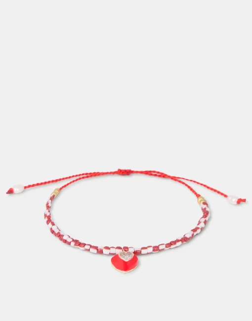 Natura Selection Pulsera Charm Corazón Diamante Best