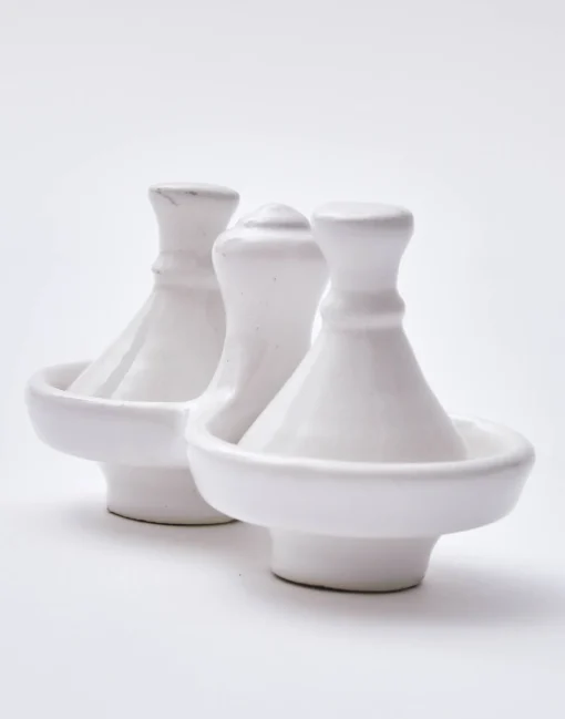 Natura Selection Salero Y Pimentero Tajine 140150-WHITE Discount