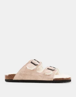 Natura Selection Sandalia Ergonómica Interior Pelo 147851-TAUPE New