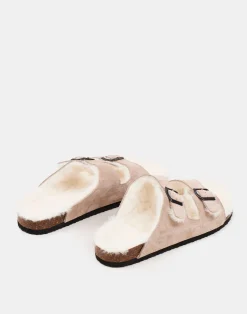 Natura Selection Sandalia Ergonómica Interior Pelo 147851-TAUPE New