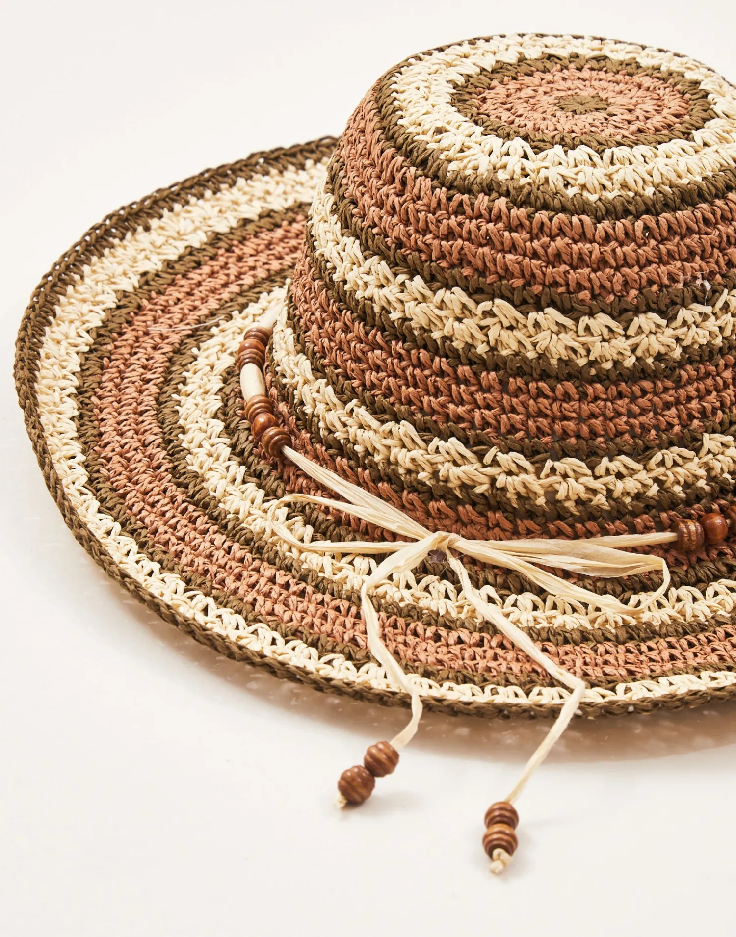 Natura Selection Sombrero Papel Círculos 145565-BROWN Best