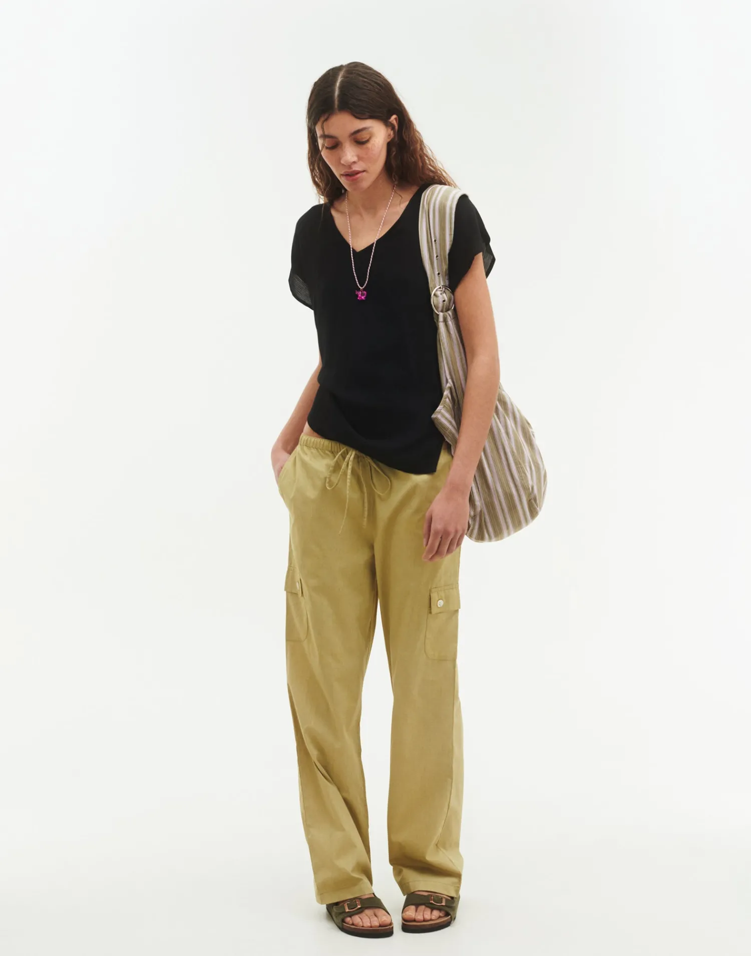 Natura Selection Top Manga Corta Pico Outlet