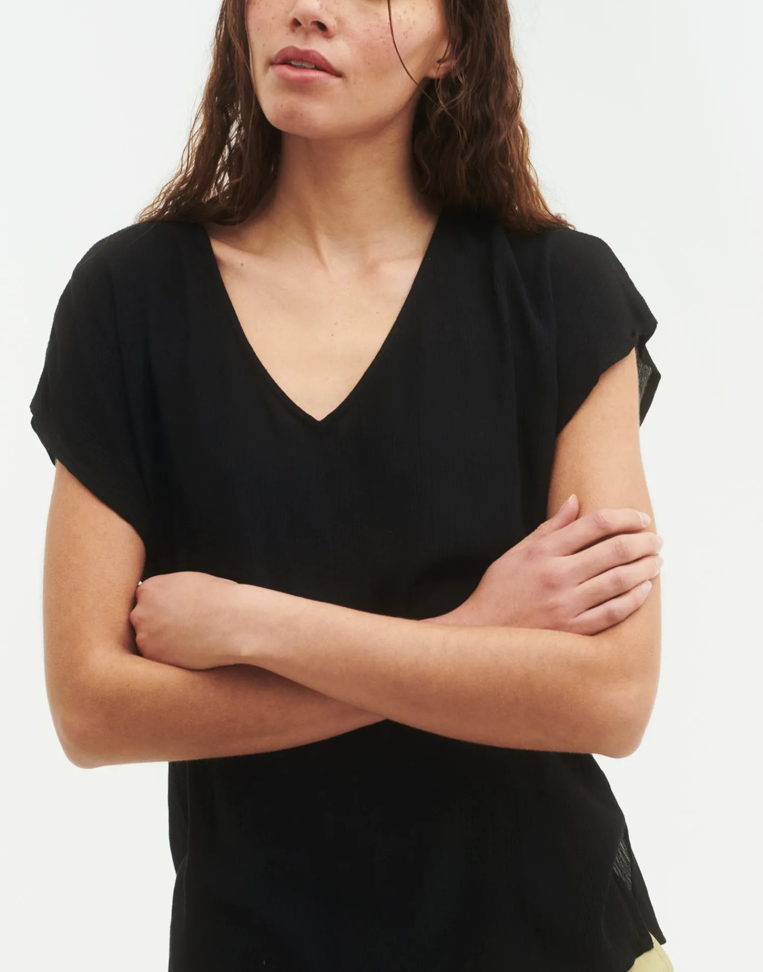 Natura Selection Top Manga Corta Pico Outlet