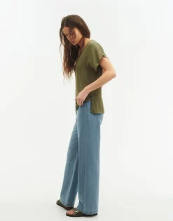 Natura Selection Top Manga Corta Pico Outlet