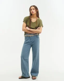 Natura Selection Top Manga Corta Pico Outlet