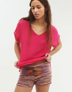 Natura Selection Top Manga Corta Pico Outlet