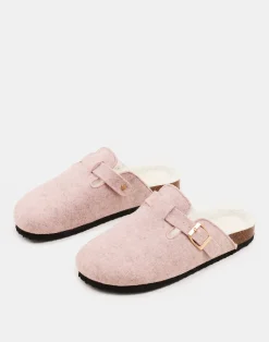 Natura Selection Zueco Fieltro Con Borrego Interior 147856-PINK New
