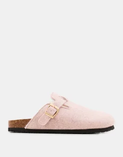 Natura Selection Zueco Fieltro Con Borrego Interior 147856-PINK New