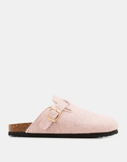 Natura Selection Zueco Fieltro Con Borrego Interior 147856-PINK New
